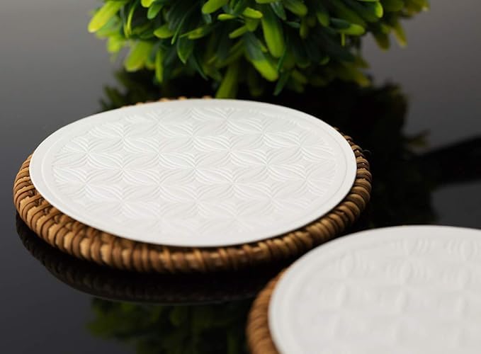 Necessia Cortado Glasses pair with included coasters for refined service.