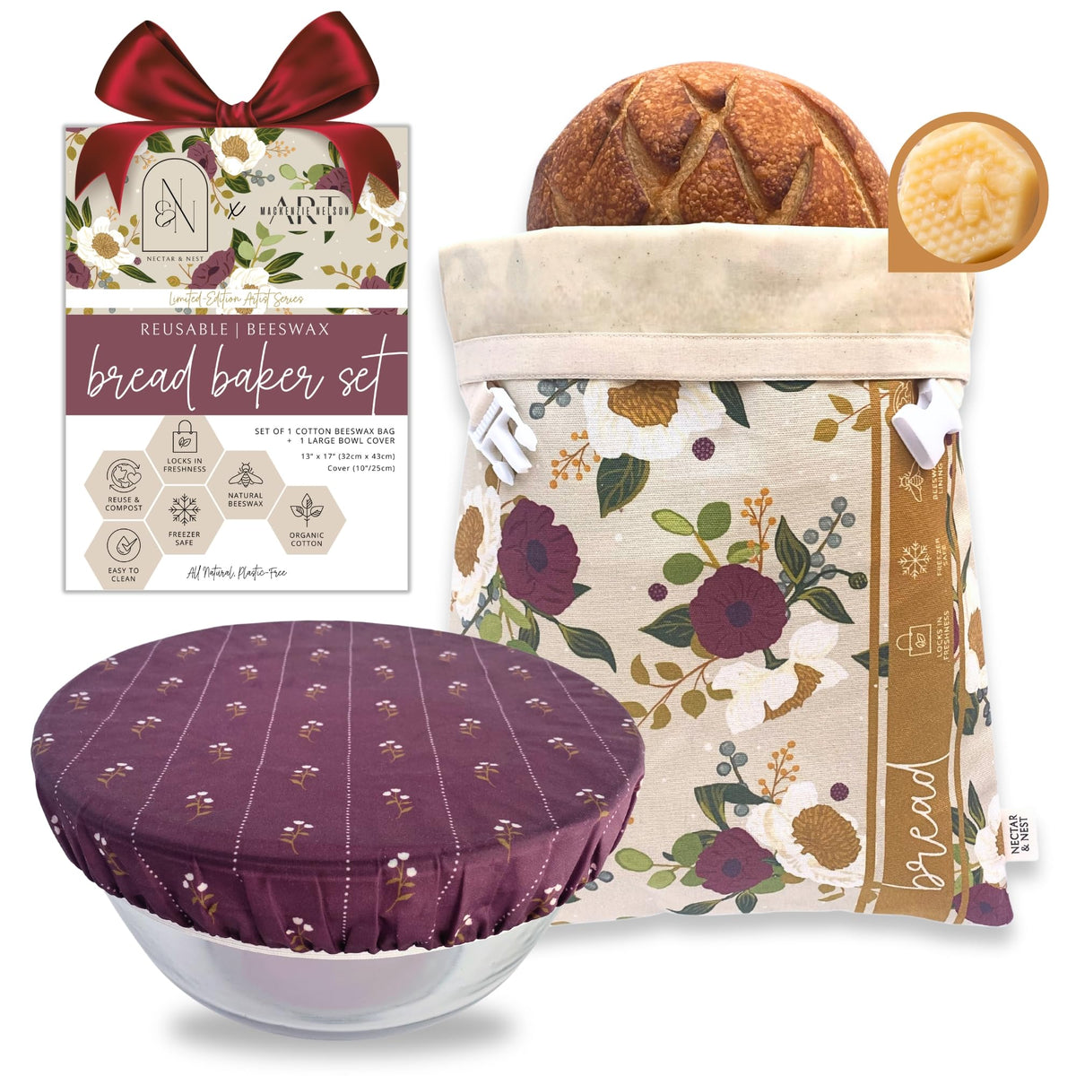 Nectar & Nest bread bag 13x17 keeps sourdough fresh longer