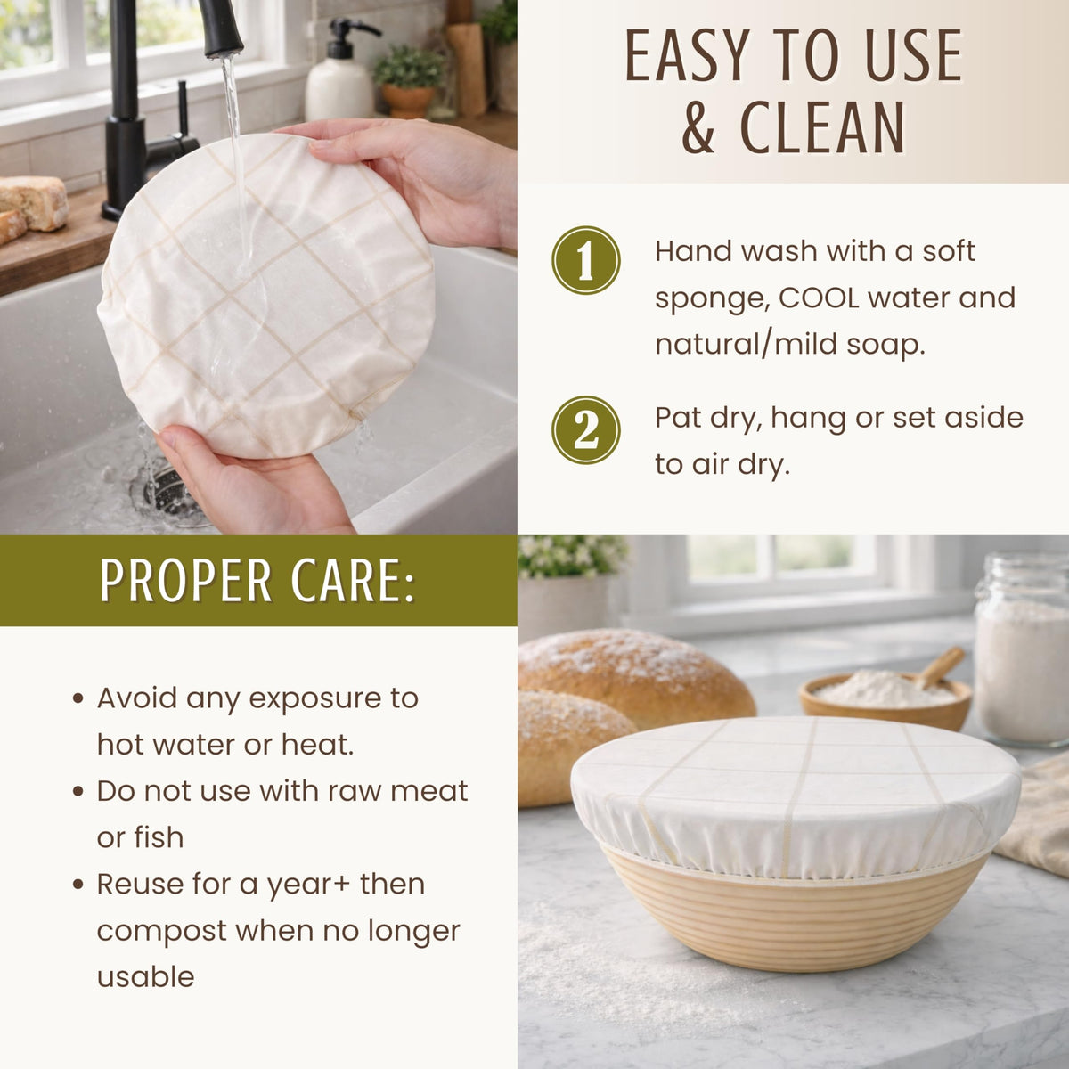 Nectar & Nest compostable materials note in packaging.