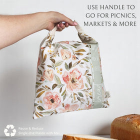Nectar & Nest watercolor floral design adds joyful kitchen charm.