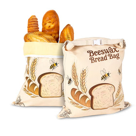 Nedsewor beeswax bread bags 17x13, 2-pack keeps sourdough fresh naturally