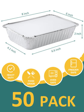 NEEBAKE durable aluminum foil pans safe for oven use and roasting