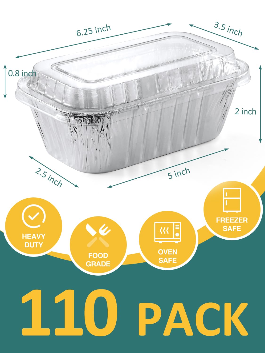 NEEBAKE aluminum loaf pans oven-safe design delivers reliable baking results for cakes and breads.