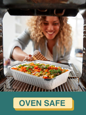 NEEBAKE disposable baking trays freezer-safe for prepping and freezing
