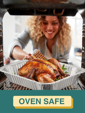 NEEBAKE durable food grade aluminum pan suitable for oven and grill use