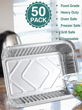 NEEBAKE foil pans with lids ideal for meal prep and portioned storage
