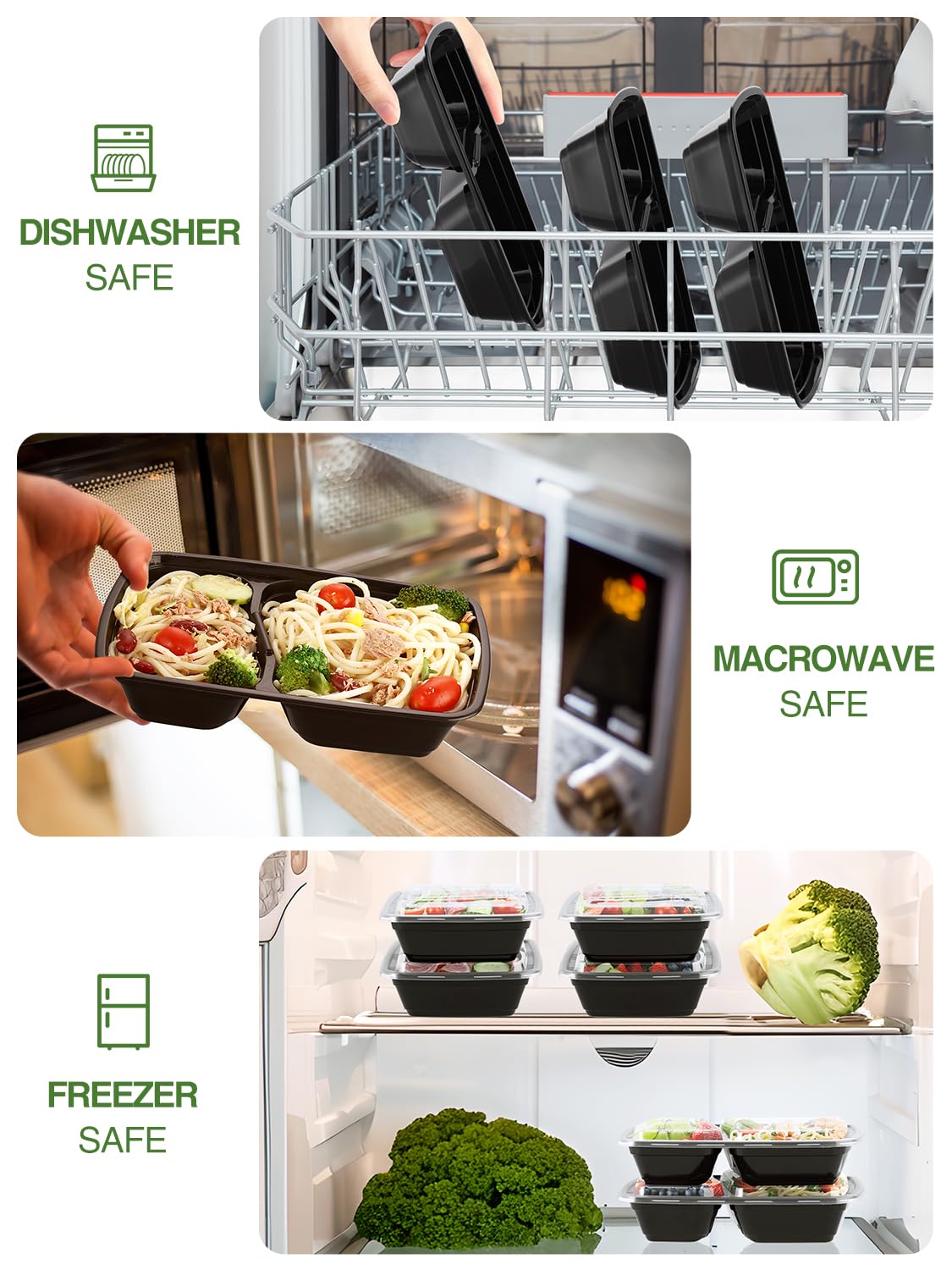 NEEBAKE fridge microwave safe and top-rack dishwasher friendly.