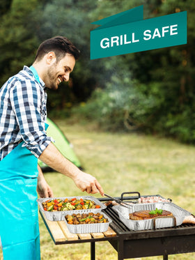 NEEBAKE pans approved for oven grill and freezer use for versatile meal prep