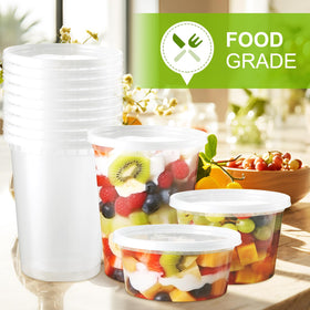 NEEBAKE overnight oats 8 oz container designed for ready-to-go breakfasts.