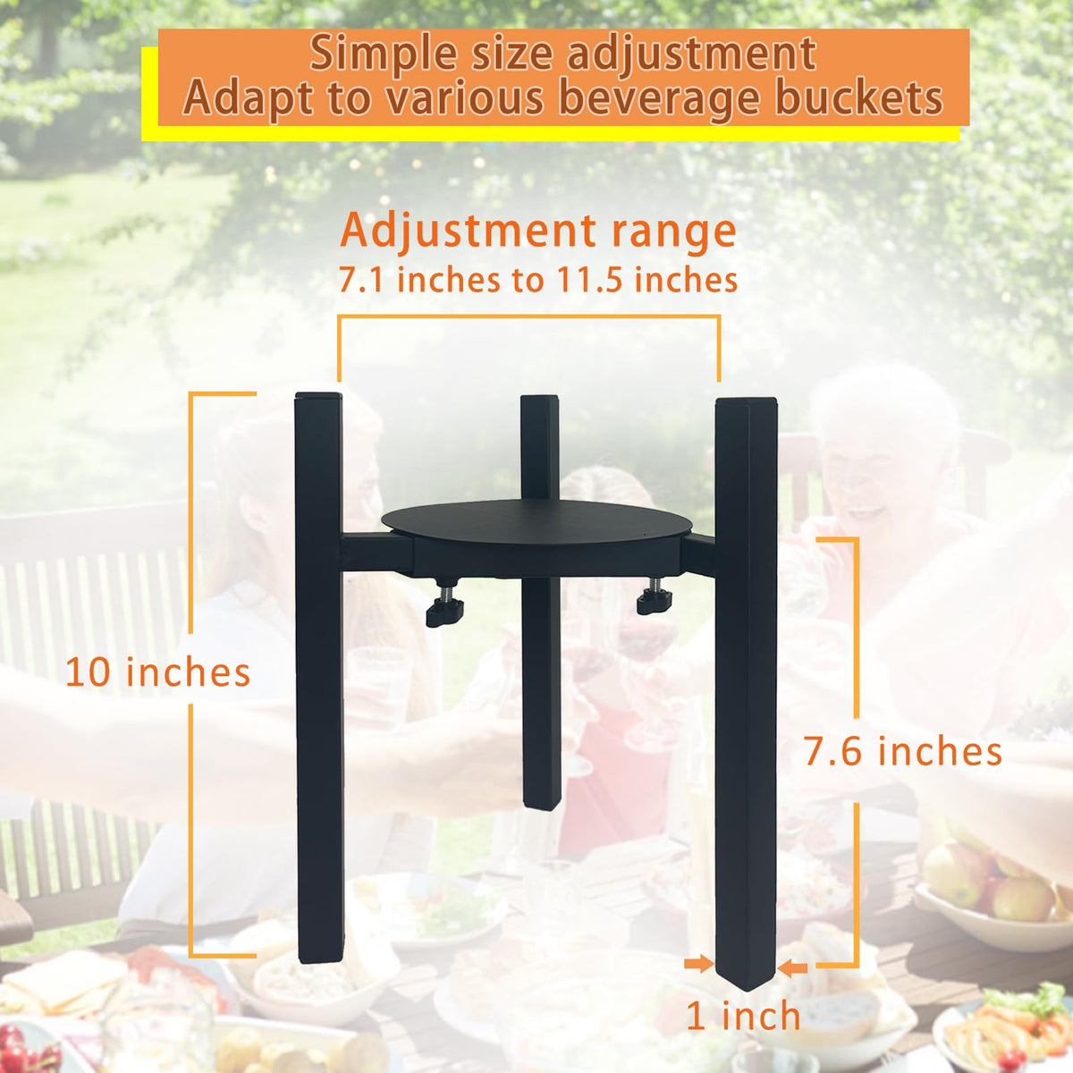 NEECONG stand fits 1 to 3.5 gallon dispensers with secure support.