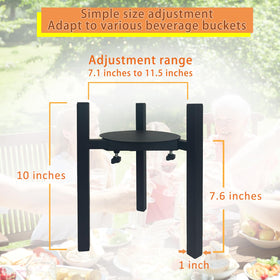 NEECONG stand fits 1 to 3.5 gallon dispensers with secure support.