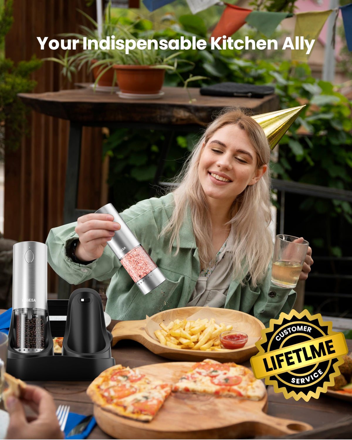 NEGESA 70ml capacity reduces refills during cooking.
