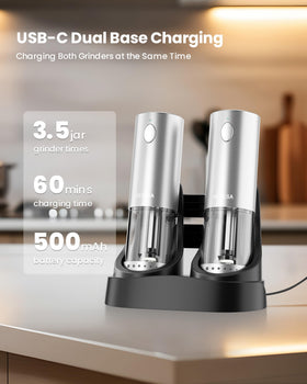 NEGESA detachable grinding chambers enable easy cleaning and refills.