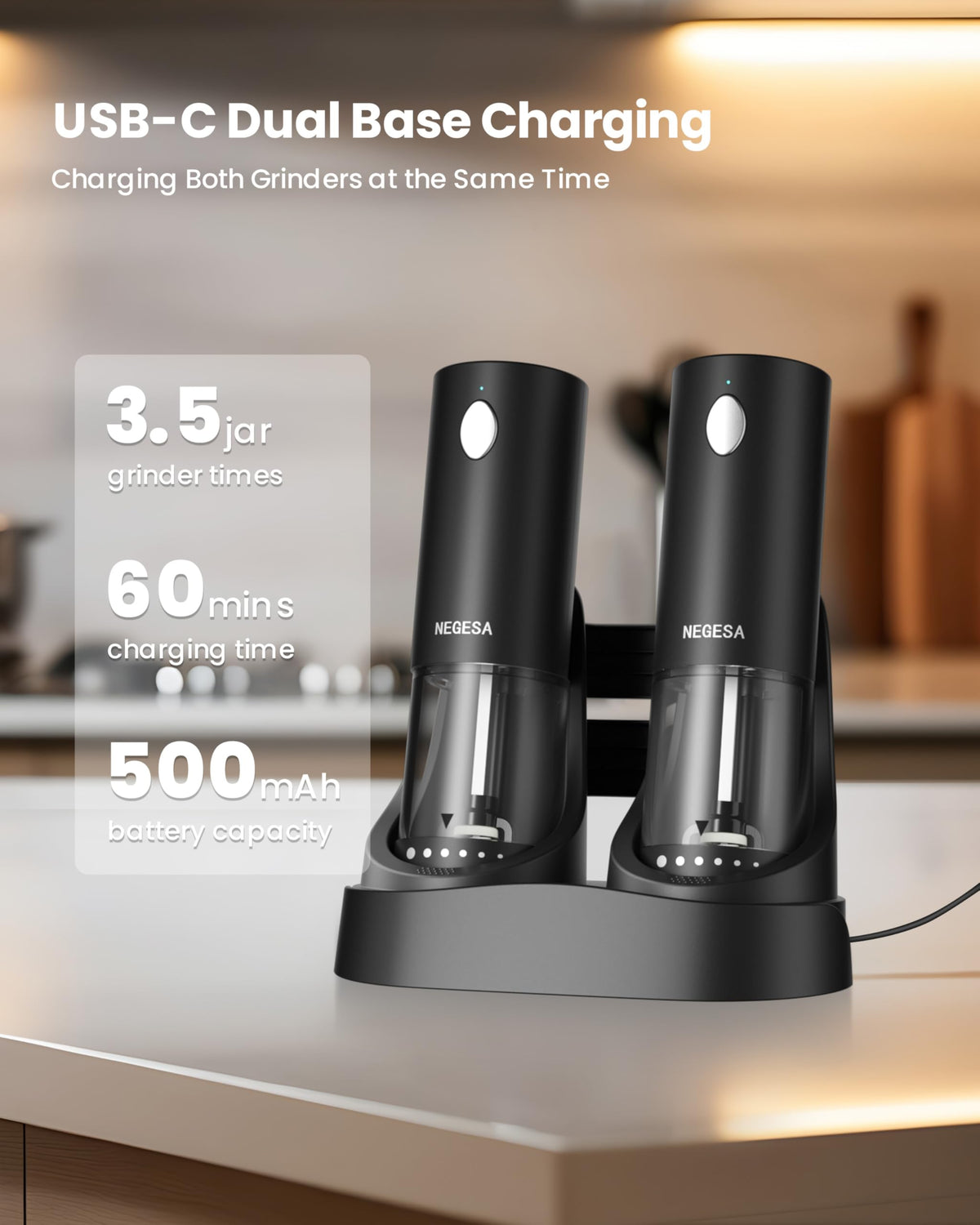 NEGESA six-level coarseness lets you tailor textures from fine to chunky