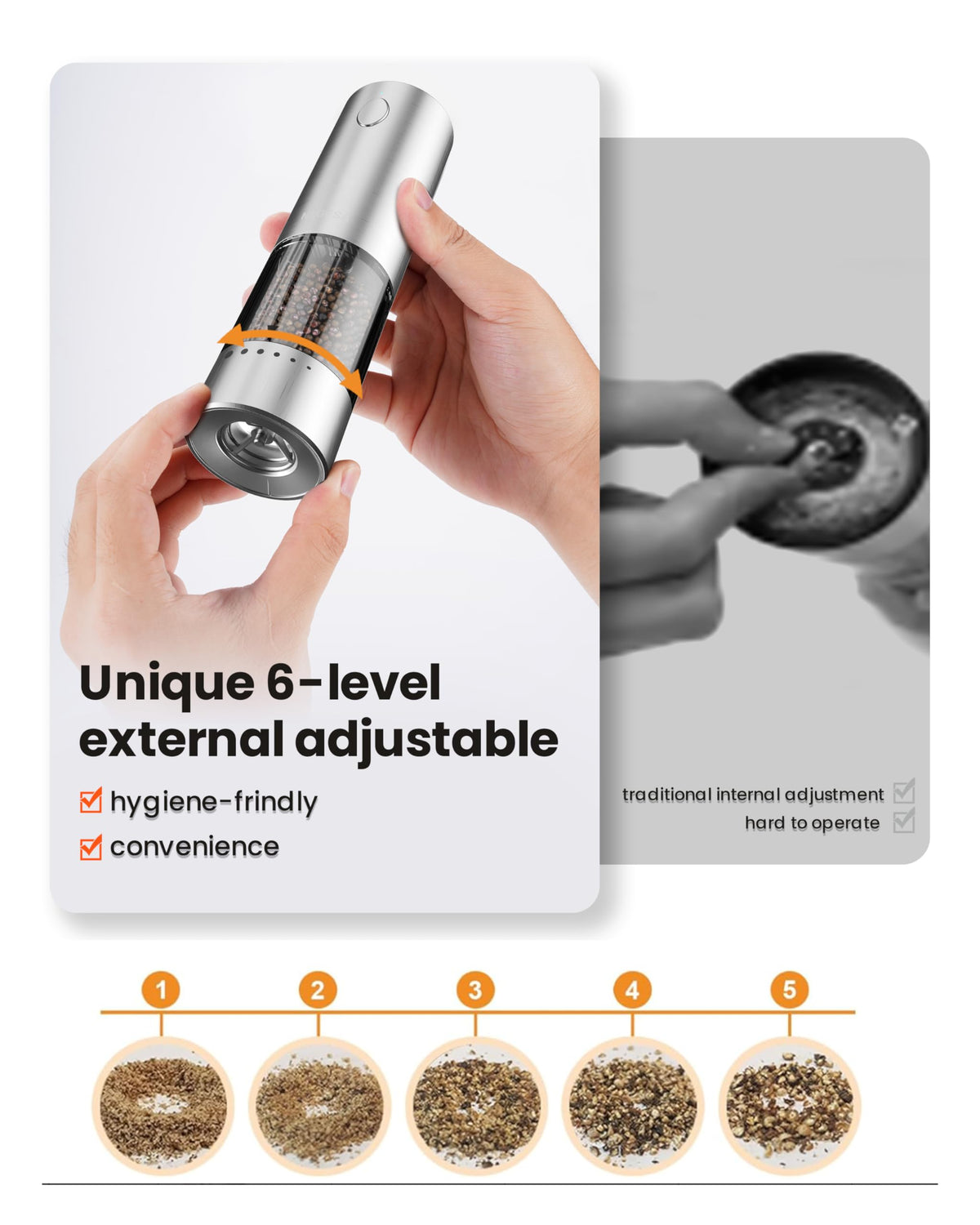 NEGESA stainless steel design for durable daily use.