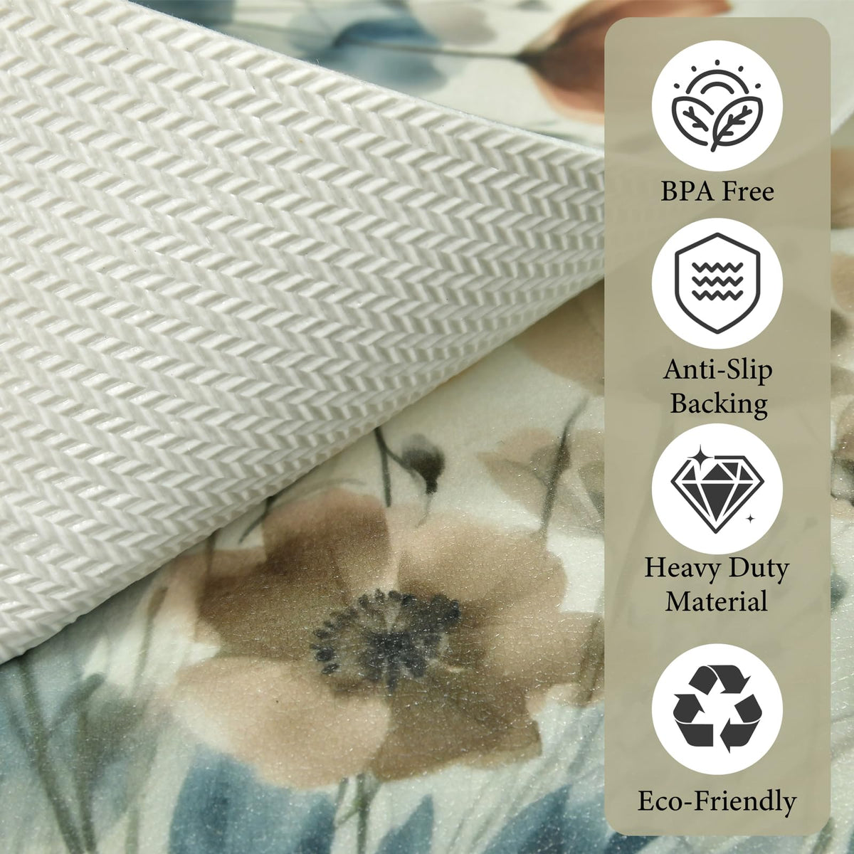 NEIGELUO vinyl placemats heat-resistant 12x17 protects tabletops