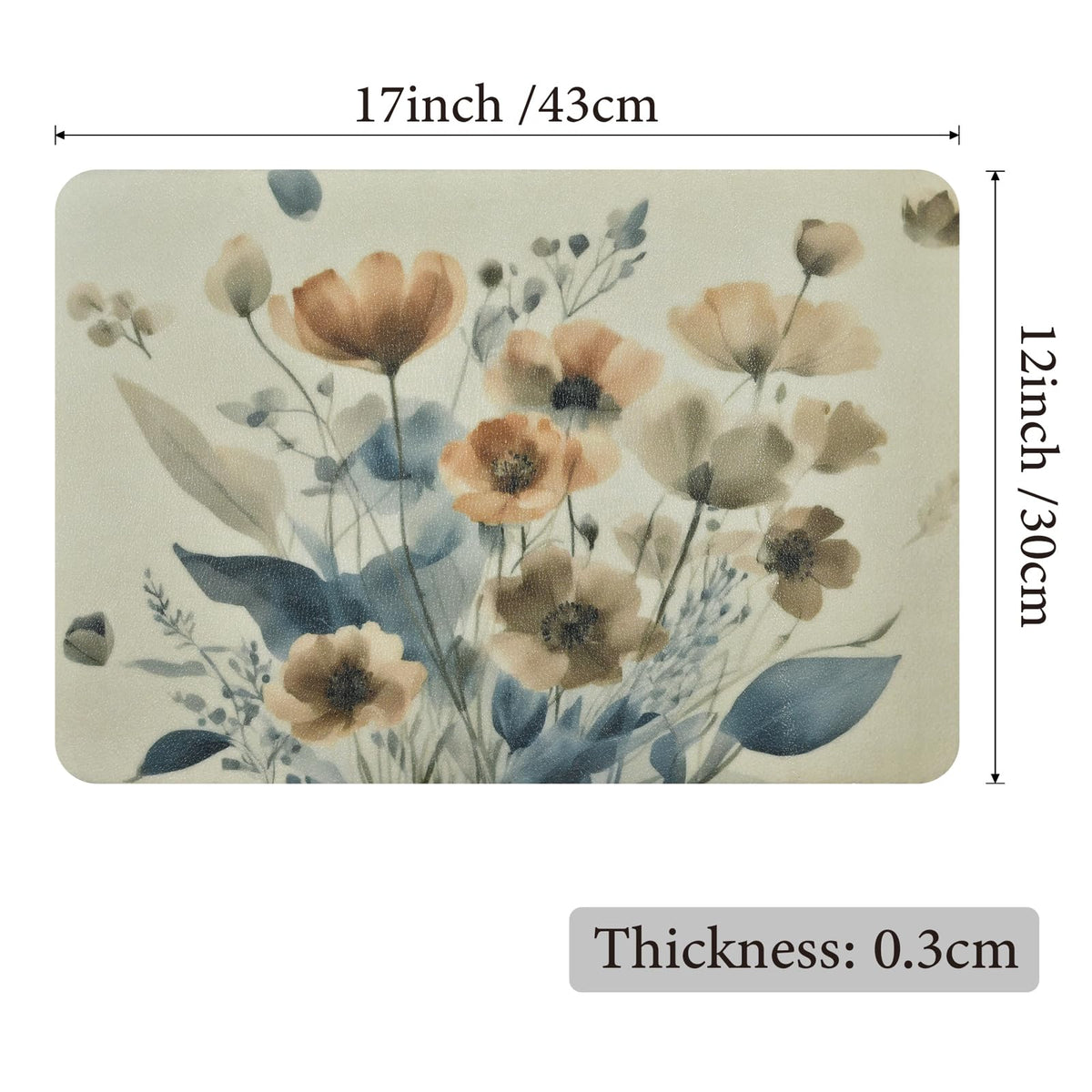 NEIGELUO vinyl placemats set of 6 12x17 ready for gatherings