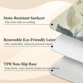 NEIGELUO vinyl placemats waterproof coating 12x17 resists spills