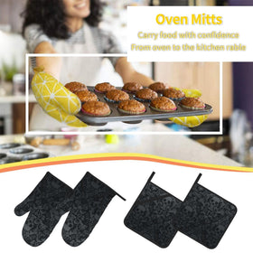NELife hanging loop keeps mitts and holders ready for storage near the grill.