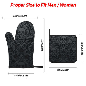 NELife heat-resistant oven mitt protects hands during oven removal and stovetop tasks.