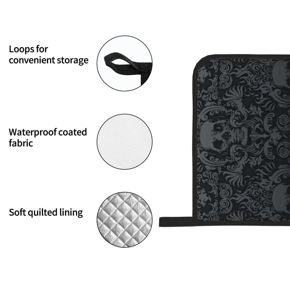 NELife non-slip silicone design ensures secure grip while lifting hot cookware.