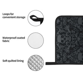 NELife non-slip silicone design ensures secure grip while lifting hot cookware.