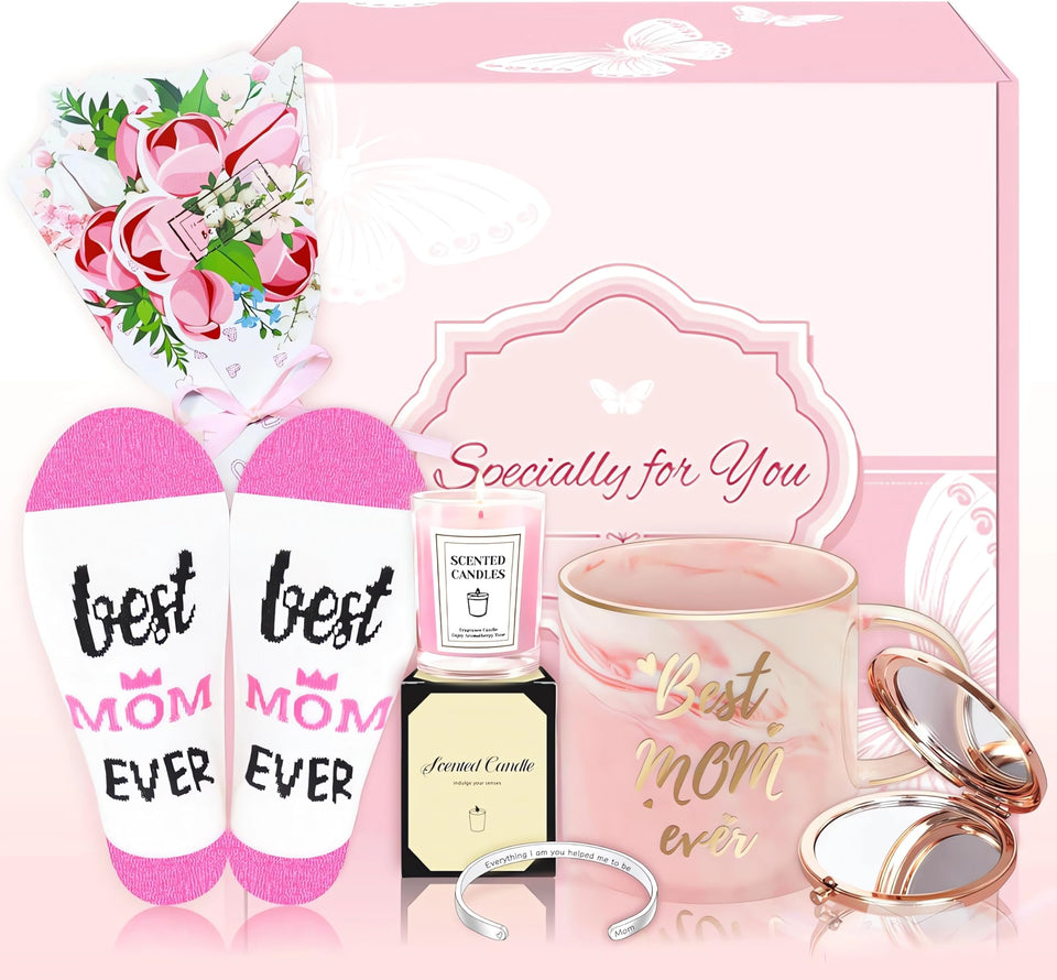 Nemlistey 12 oz mug with Best Mom Ever text, ideal for comforting daily drinks