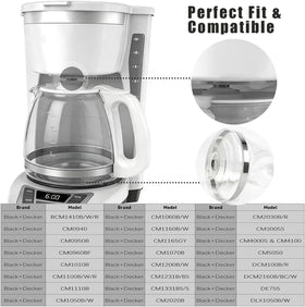NEOAURR replacement carafe glass clear borosilicate with durable design