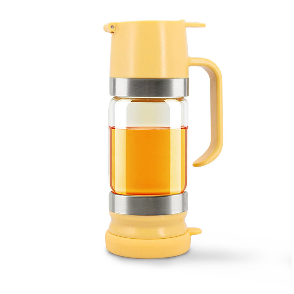 Neodaco glass honey dispenser with no-drip handle for clean, precise pours.