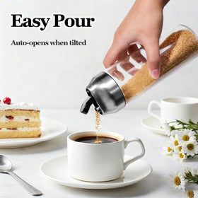 Neodaco glass dispenser suitable for sugar, matcha, creamer, or spices