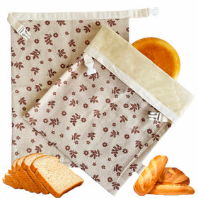 NEOHANA beeswax bread bag with lining preserves sourdough freshness.