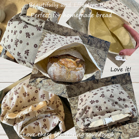 NEOHANA reusable cotton-beeswax bag pack in kitchen.
