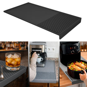 NEOZENSE Coffee and Bar Mat with edge protection safeguards counter edges during setup