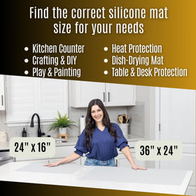 NEOZENSE kitchen and crafts mat suited for projects and meal prep