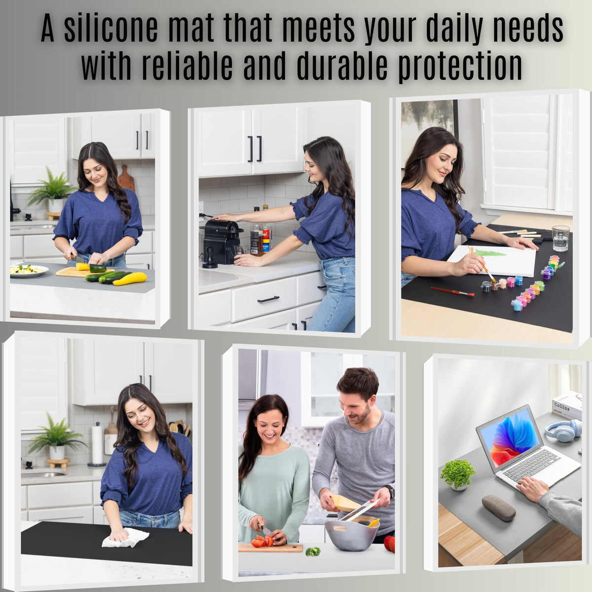 NEOZENSE translucent silicone mat harmonizes with any kitchen decor