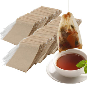 NEPAK tea bags with drawstring prevent spills for clean brews