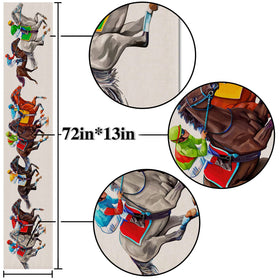 Nepnuser 13x72 table runner fits 4-6 seat dining tables.
