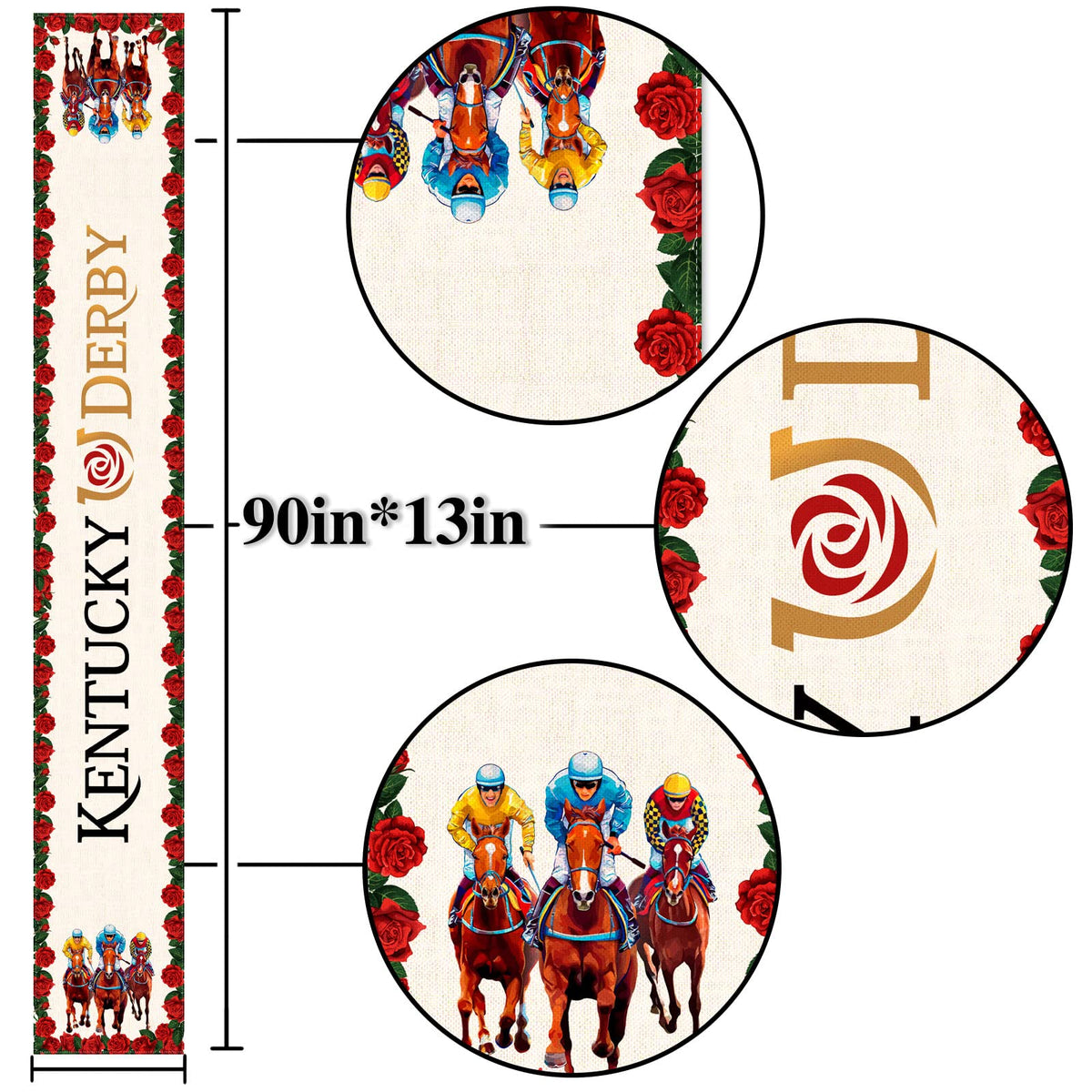 Nepnuser table runner is hand washable and colorfast for daily use