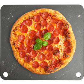 NerdChef Steel Stone pizza baking surface with wide area for crisp crusts and even browning.