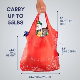Nereiva carry pouch for foldable bags keeps essentials organized and portable.