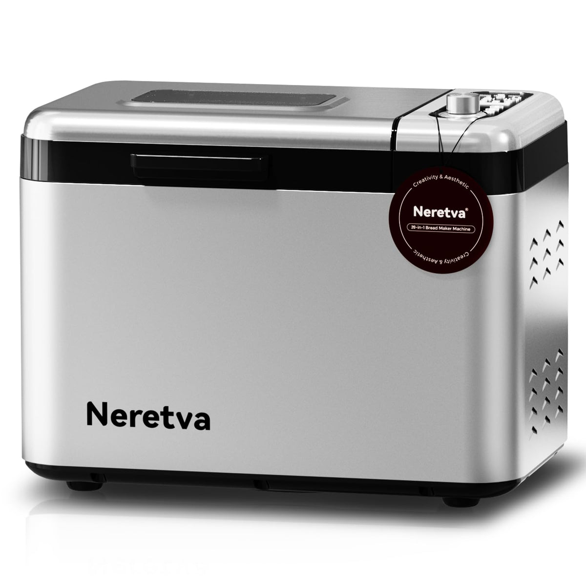 Neretva bread maker 3.3lb capacity for family loaves with even browning.