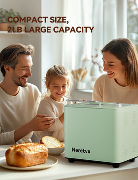 Neretva preset functions simplify baking a variety of breads and doughs.
