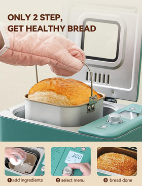 Neretva bread maker quiet operation front view ensures peaceful kitchen use