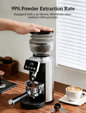 Neretva silicone air blower clears loose grounds for a pristine setup.
