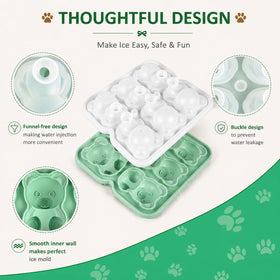 Nerien silicone bear mold is BPA-free and reusable for drinks