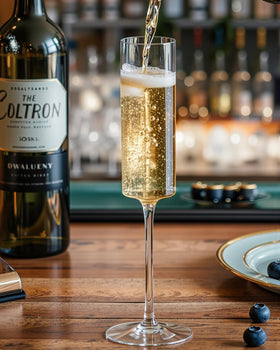 Nervure disposable 6 oz champagne flutes, shatter-resistant for carefree gatherings