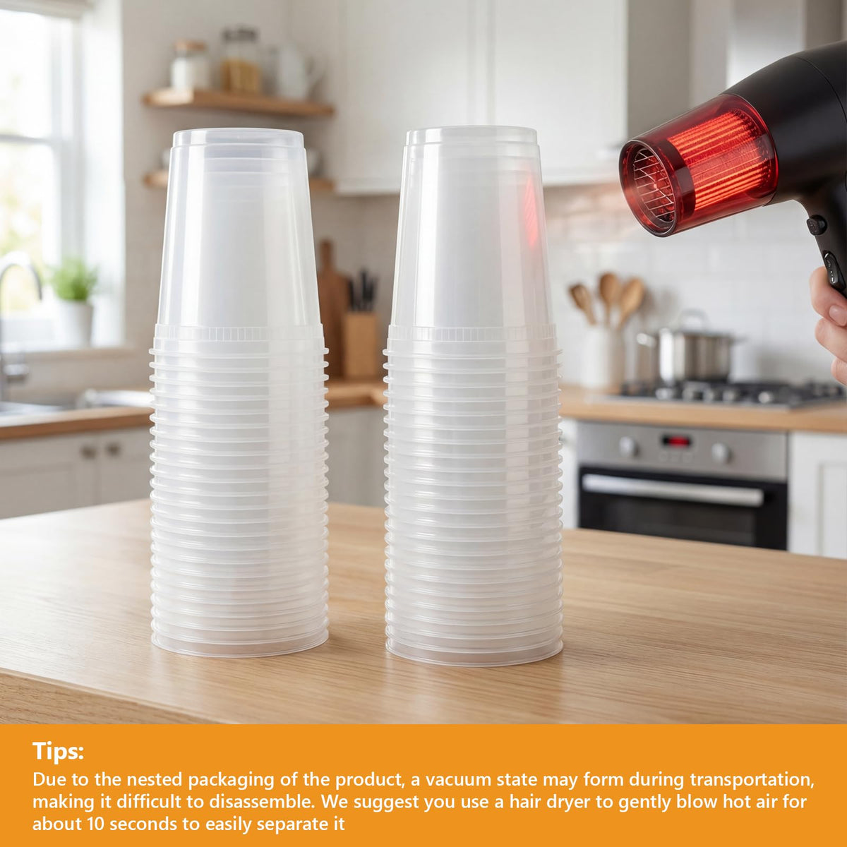 NESCCI stackable deli containers maximize fridge space and organized storage