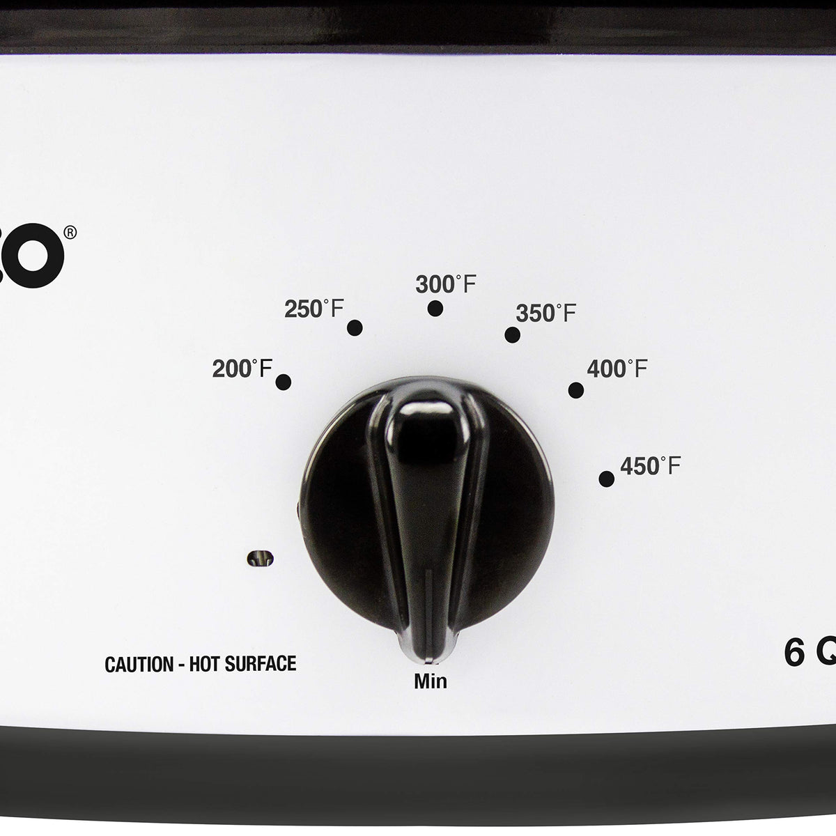 Nesco 4816-14 porcelain enamel finish provides non-stick, easy-to-clean cooking surface.