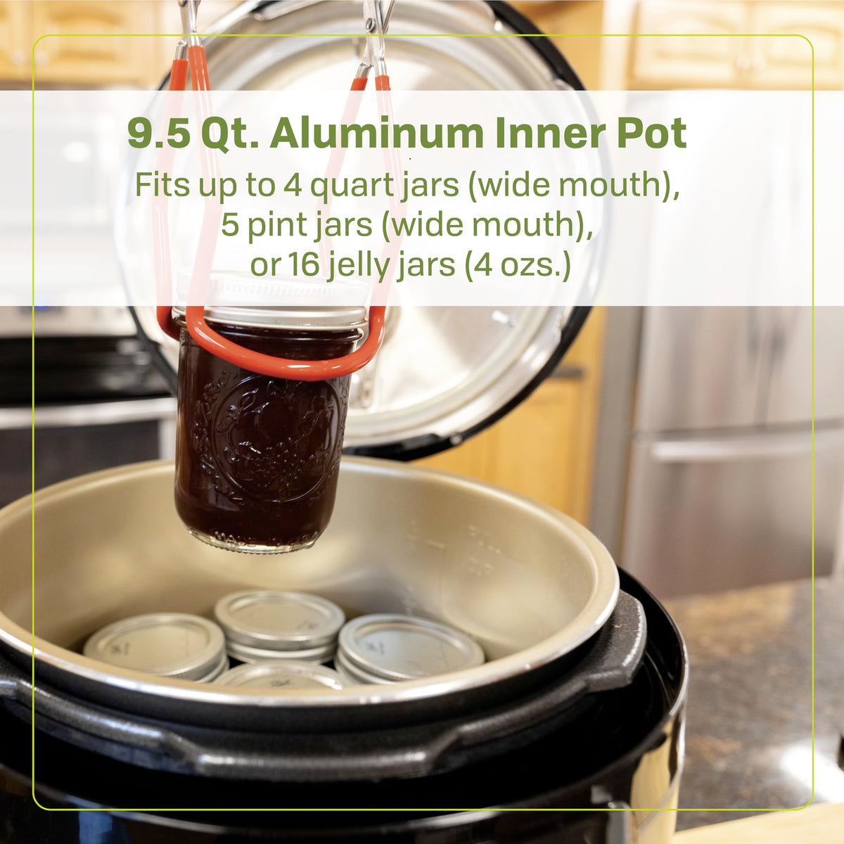 Nesco NPC-9 with canning and steam racks supports versatile cooking options.