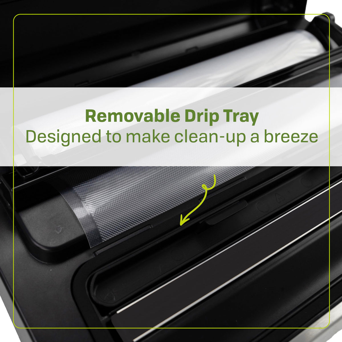NESCO bag and roll storage with cutter for custom bags.